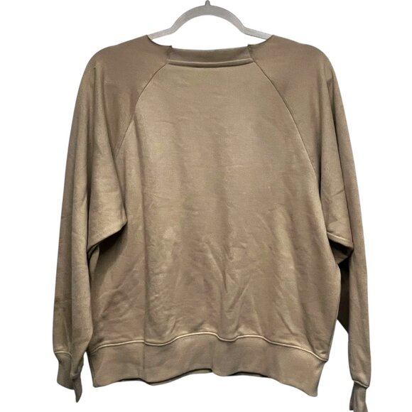 Budweiser Eagle Graphic Sweatshirt Womens Medium Taupe Crew Neck - Picture 2 of 5